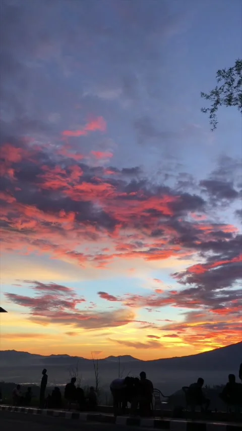 Red Sky in The Afternoon Stock-Footage 163514365