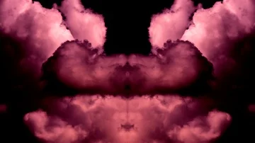 Red Sky Clouds Mirroring Vj Loops Bckground Stock Footage 85996816