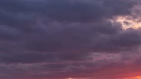Red sky , Clouds in motion in beautiful colors at sunset, red clouds Stock-Footage 150394516