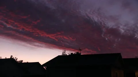 Red Sky By Day Stockbeeldmateriaal 44170410