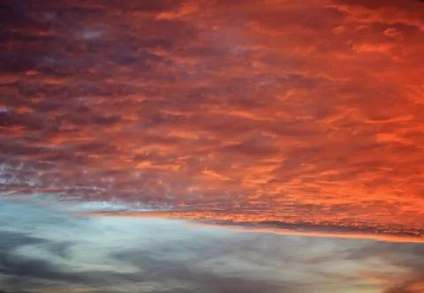 Red sky in the evening Foto stock