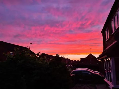 Red Sky at night Stock-Fotos