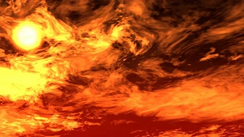 Red sky right Video stock 142602711