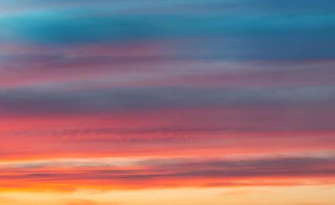 Red sky at sunset. beautiful overflows of colors at sunset, urban landscape Stock Photos