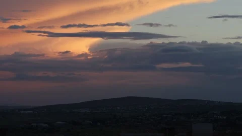 Red Sky at Sunset Stock Footage 314334842