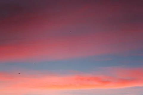 Red sky at sunset. Stock Photos