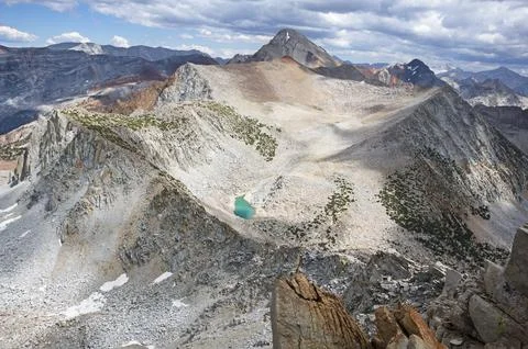 Red Slate Mountain From The Summit Of Mount Mendenhall Stock Photos
