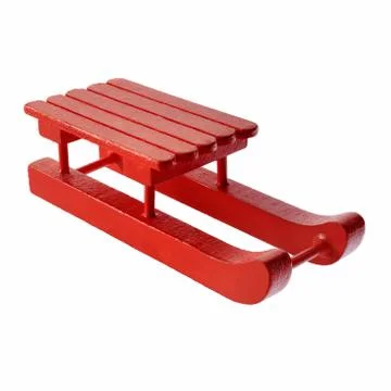 Red sleigh Stock Photos