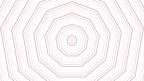 Red slim circles simple flat geometric on white background loop. Rounds non.. Stock Footage 228889939