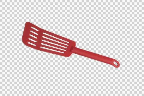 A red slotted spoon Stock Photos