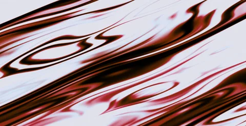 Red Slowly Flowing Fluids Waves Liquid Lines Abstract Background Stock Footage 139225803