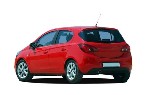 Red small car Stock Photos