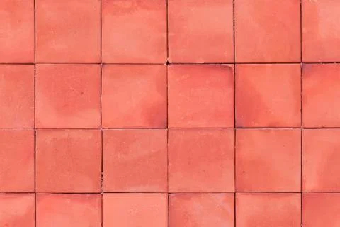 Red small rectangular tiles background Stock Photos