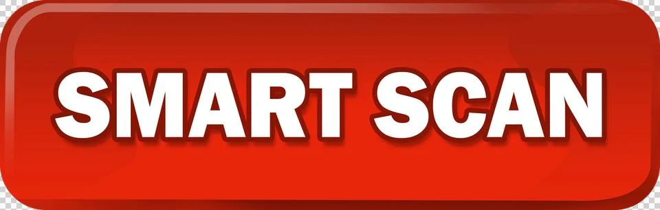 Red smart scan button Stock Illustration