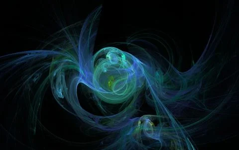 Red smoke abstract on black background Stock Illustration