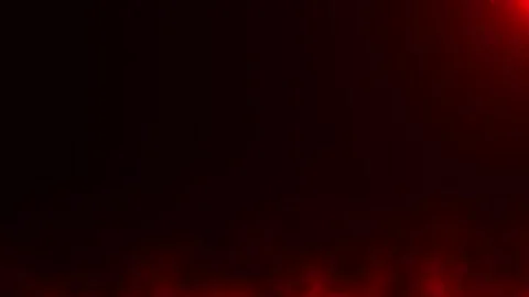 Red smoke and particles illuminated by light beam on mysterious background Stock Footage 337619044