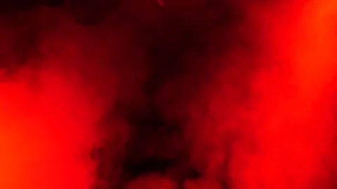 Red smoke and stroboscope lights effects. Footage. Slowmotion of smoke on the Stockbeeldmateriaal 133812208