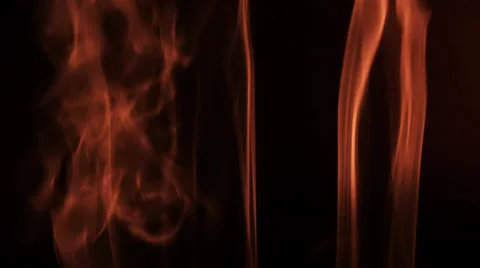 Red Smoke On The Black Background. Stock Footage 37014898