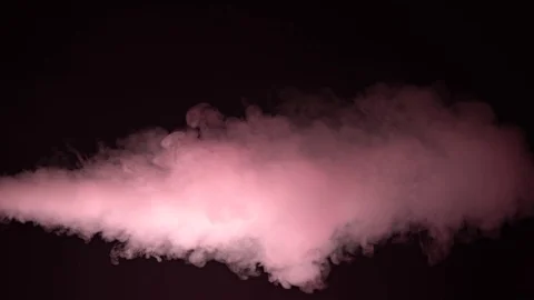 Red smoke on black background Stock Footage 126418130