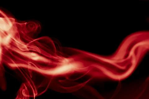 Red smoke on black background Stock Illustration