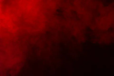 Red smoke on black background Stock Photos