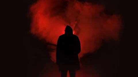Red Smoke cinemagraph, 4K Stock Footage 100331685