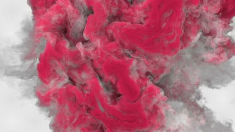 Red Smoke Collision Stock Footage 157375346