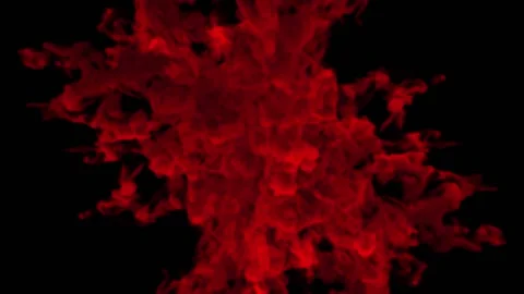 Red Smoke Explode Stock Footage 229332210