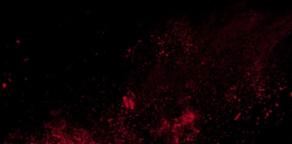 Red Smoke Explosion on Black Background Stock Illustration