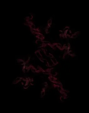 Red smoke explosion on black background pattern mock up concept Stock Photos