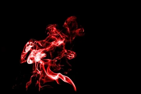 Red smoke isolated on back background Stock Photos