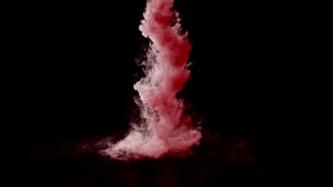 Red smoke loop effect Video stock 261797737