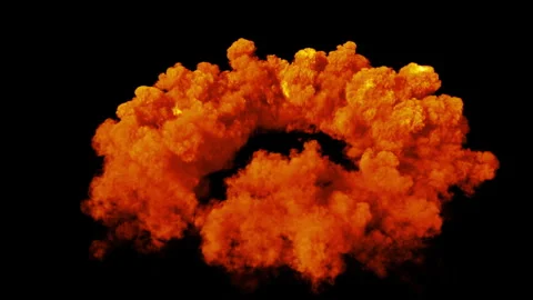 Red smoke shockwave effect animation Stock Footage 263002399