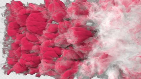Red Smoke Transition Stock Footage 157375232