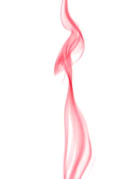 Red smoke on white background Foto stock