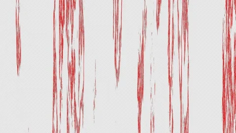 Red Smooth Grunge Lines (Alpha Channel) Видео 205527403