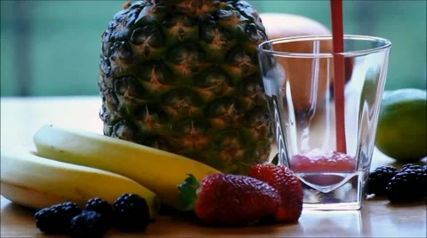 Red Smoothie Stock Footage 55965875