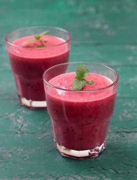 Red smoothie Stock Photos