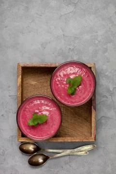 Red smoothie Stock Photos