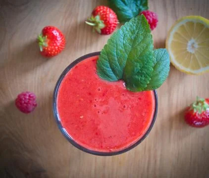 Red smoothie Stock Photos