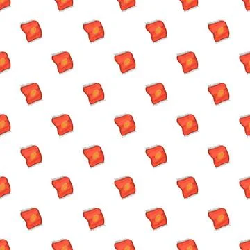 Red snack bags seamless pattern creating background Stock Illustration