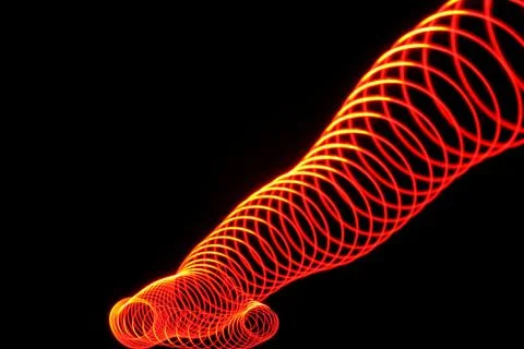 A red snake of light Stock Photos