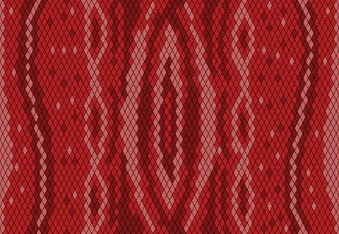 Red snake skin abstract  pattern Illustrazione stock
