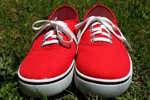 Red Sneakers Stock Photos