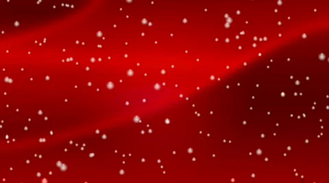 Red Snow Flakes Background - HD1080 Stock Footage
