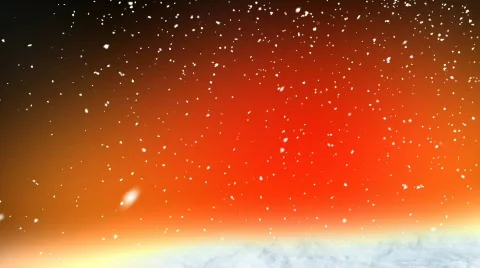 Red snow loop Stock Footage 577469