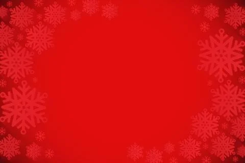 Red snowflake design frame pattern Stock Illustration