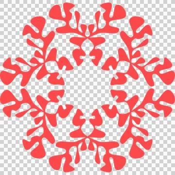 Red Snowflake Stock Illustration