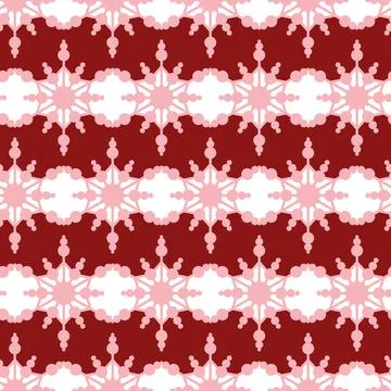 Red snowflake seamless pattern for Christmas holiday decoration. christmas sn Illustrazione stock