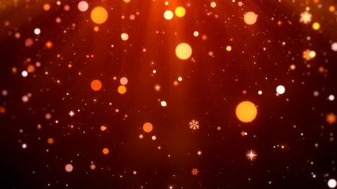 Red snowflakes Illustrazione stock